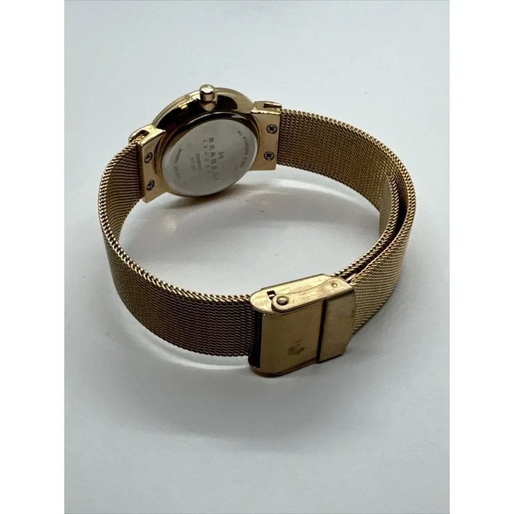 Skagen Freja 358SRRD Women Rose-Tone Steel Mesh Analog Dial Quartz Watch JNA880